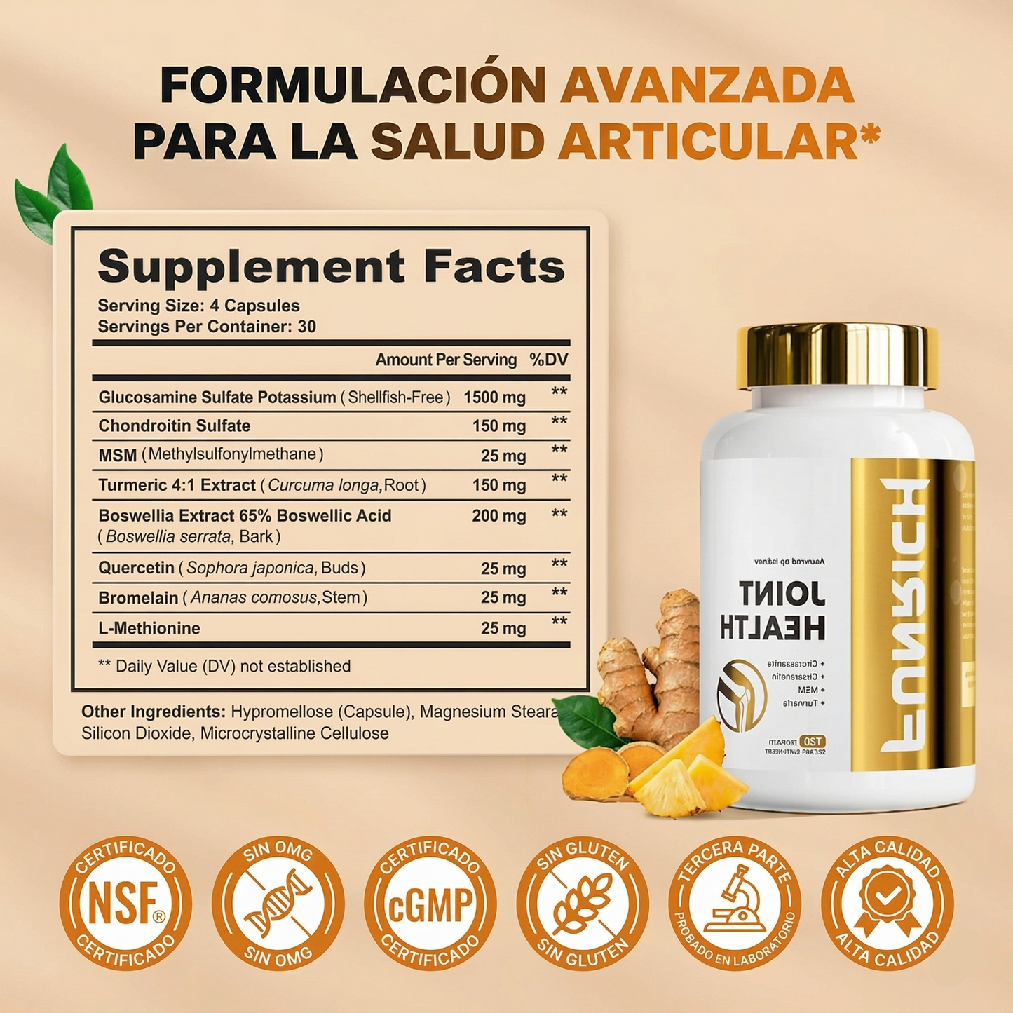FUNRICH® Joint Health (Salud Articular) | Lubrica Tus Articulaciones