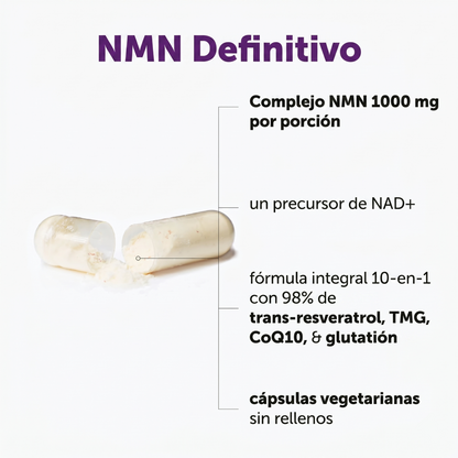 Microingredients® NMN Advanced (120 Cápsulas) | Renueva tus Células y Belleza