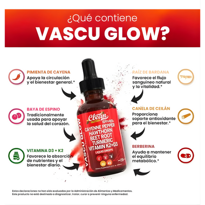 Clean Nutra® VascuGlow Berberina | Controla el Azúcar y Protege tu Corazón