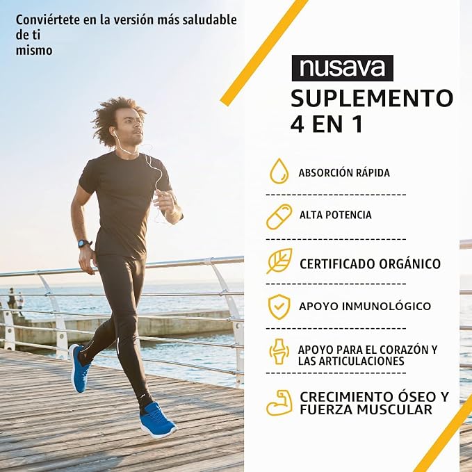 Nusava® Vitamina D3+K2+Omega 3 (Gotero 30mL) | Frena el Desgaste y Nutre tus Huesos