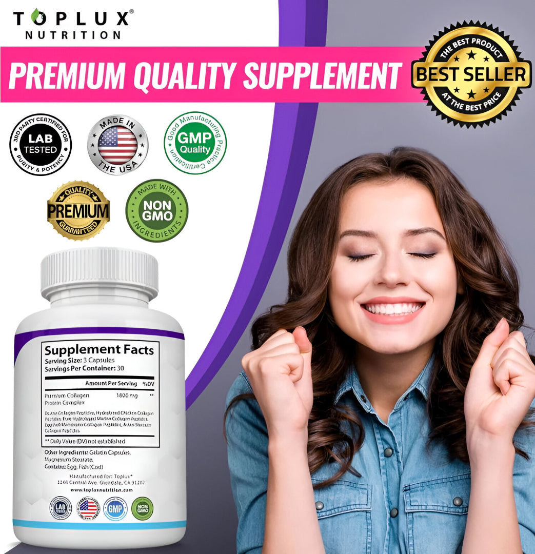 Toplux® Peptidos de Colageno | Elimina Arrugas Sin Cirugía