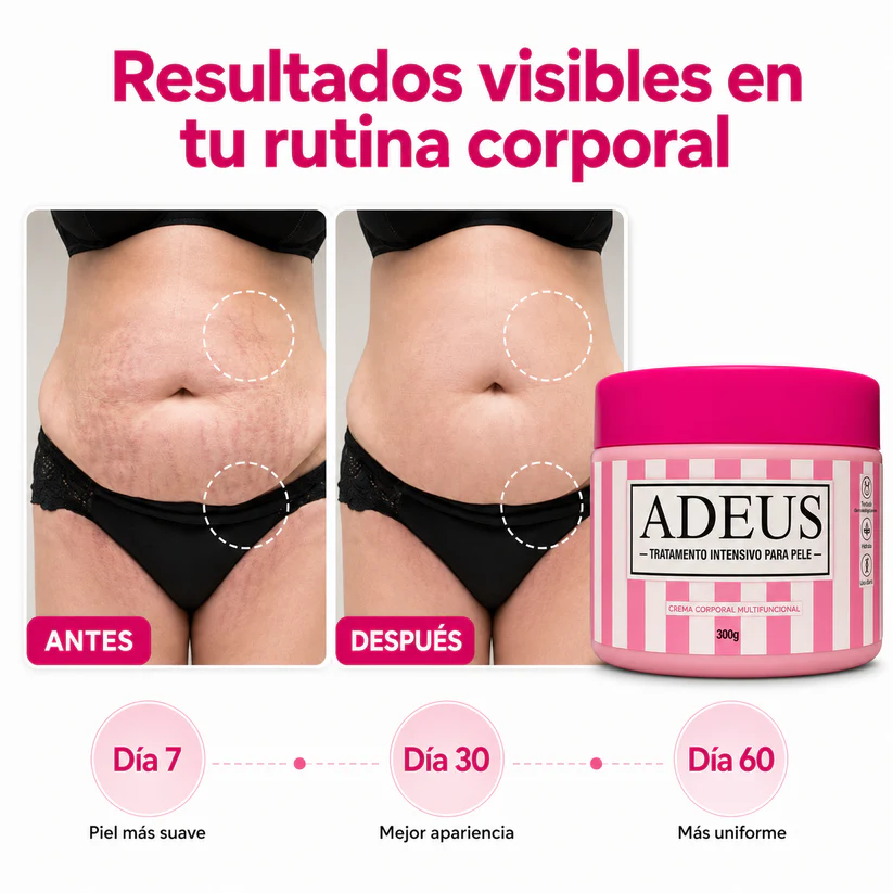 ADEUS® Tratamiento Intensivo para Piel | Mejora Visiblemente Estrías y Celulitis