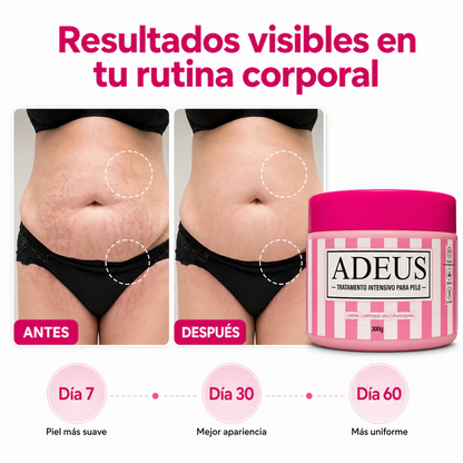 ADEUS® Tratamiento Intensivo para Piel | Mejora Visiblemente Estrías y Celulitis