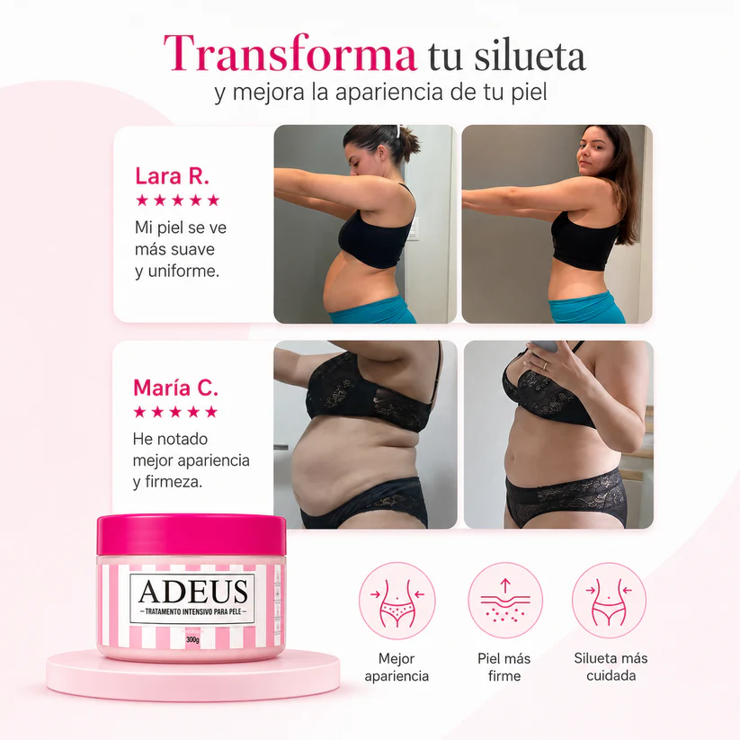 ADEUS® Tratamiento Intensivo para Piel | Mejora Visiblemente Estrías y Celulitis