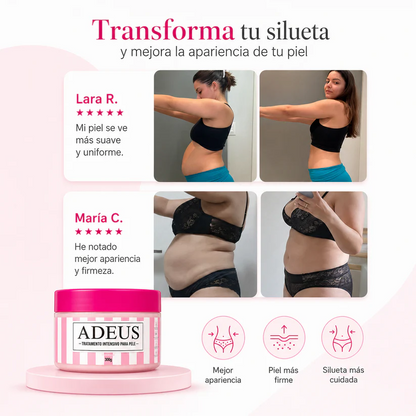 ADEUS® Tratamiento Intensivo para Piel | Mejora Visiblemente Estrías y Celulitis