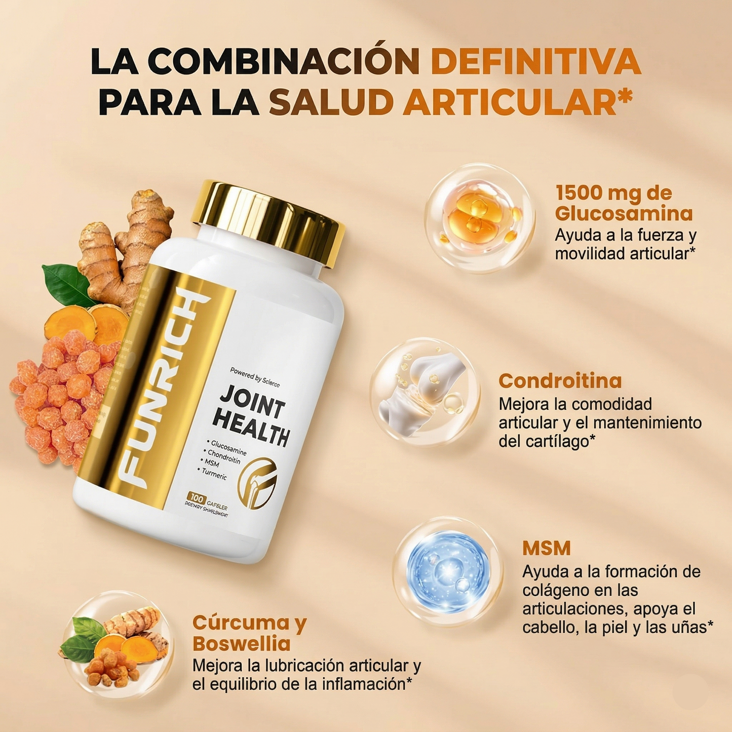 FUNRICH® Joint Health (Salud Articular) | Lubrica Tus Articulaciones
