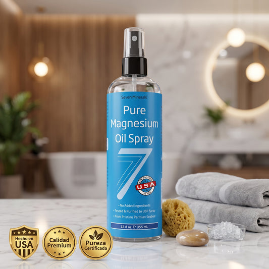 Calmora® Aceite de Magnesio Puro en Spray | Apaga la Tensión y Calambres al Instante
