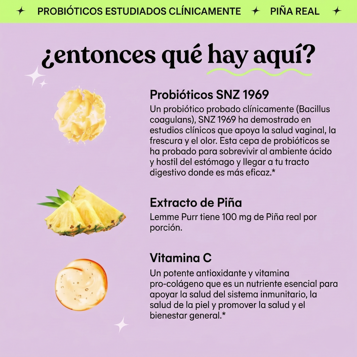 Lemme® PURR Probióticos para la Salud Íntima | Borra Malos Olores e Infecciones
