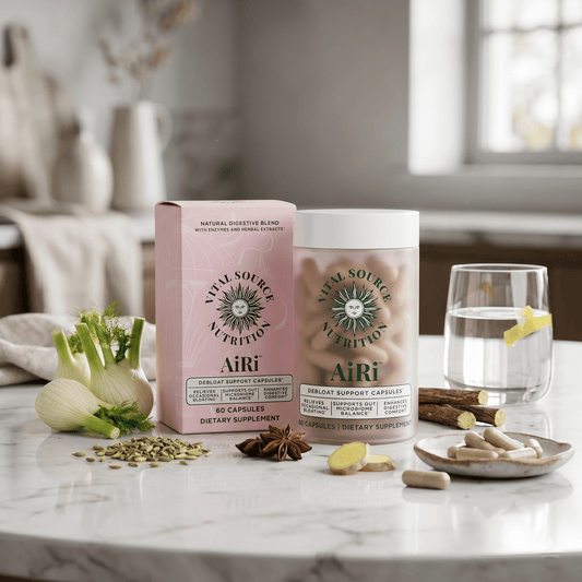 Vital Source Nutrition® AiRi Debloat | Elimina la Hinchazón y Limpia tu Intestino