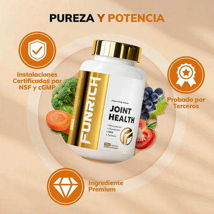 FUNRICH® Joint Health (Salud Articular) | Lubrica Tus Articulaciones
