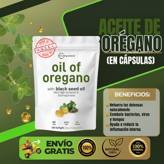 Aceite de Orégano + Semilla Negra MicroIngredients®